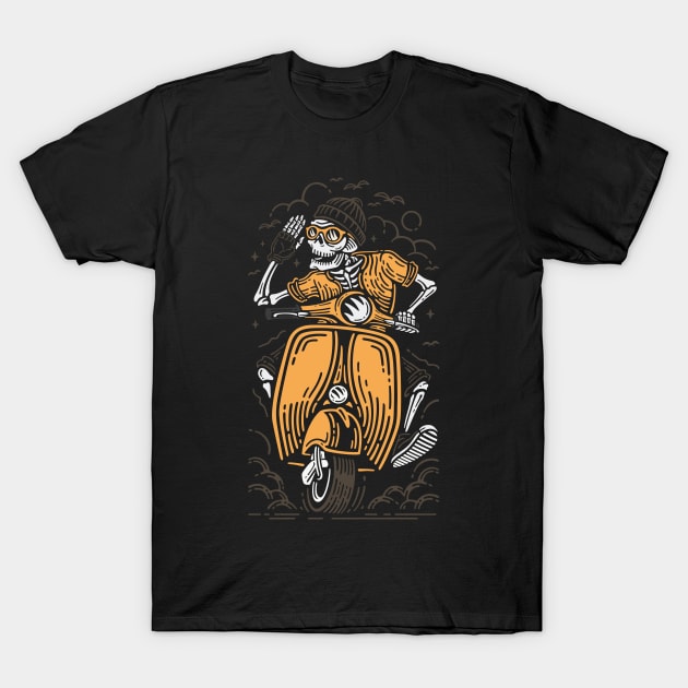 Skeleton rider T-Shirt by designtshirtcity